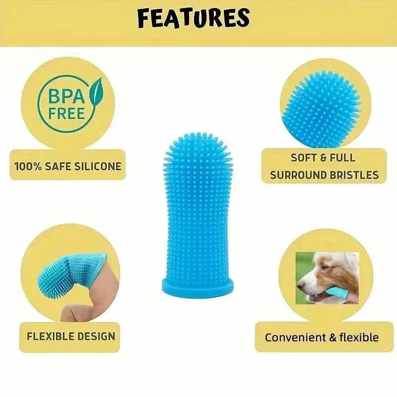 Super Soft Silicone Toothbrush for Dog or Cat's Teeth - A-1 Thread Vault