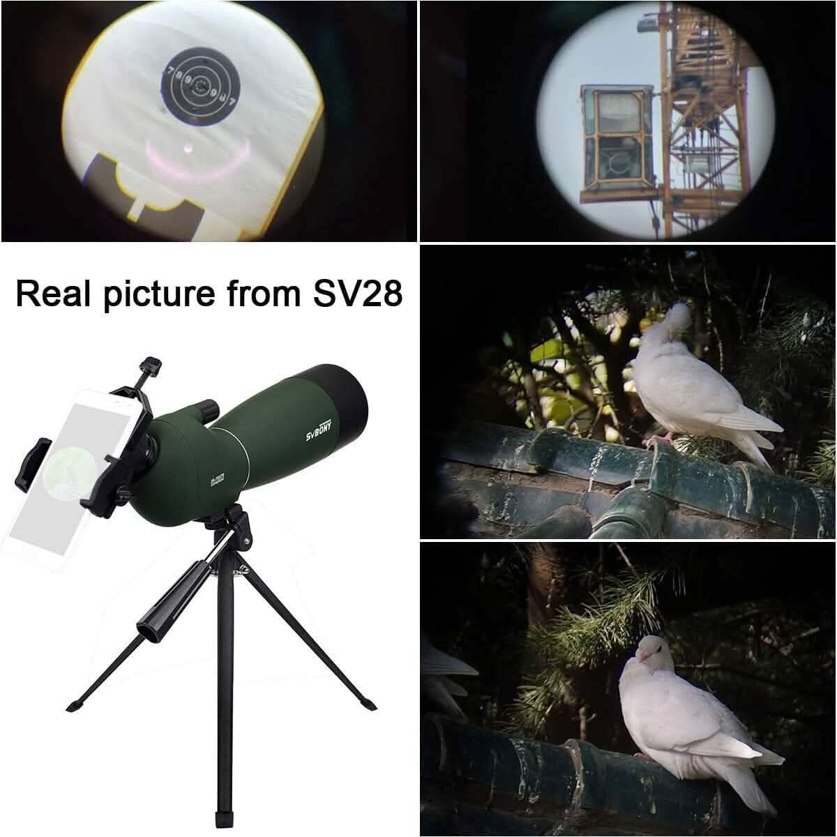 SVBONY SV28 25-75x70 Spotting Scopes with Tripod (Refurbished) - A-1 Thread Vault