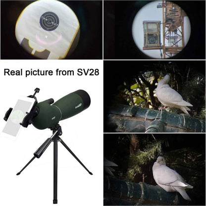 SVBONY SV28 25-75x70 Spotting Scopes with Tripod (Refurbished) - A-1 Thread Vault