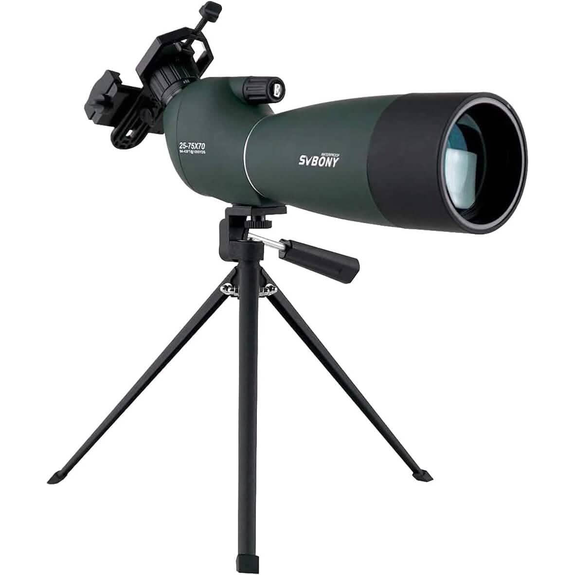 SVBONY SV28 25-75x70 Spotting Scopes with Tripod (Refurbished) - A-1 Thread Vault