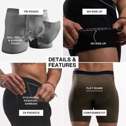 SVBS TRI-POUCH™ BOXERS | COMFORT - A-1 Thread Vault