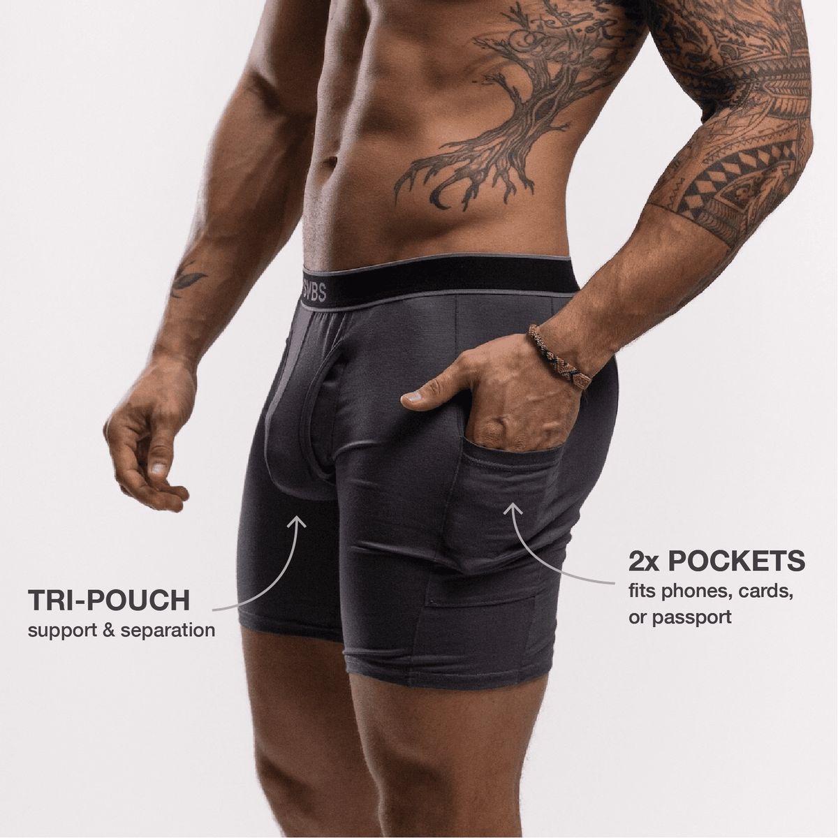 SVBS TRI-POUCH™ BOXERS | COMFORT - A-1 Thread Vault