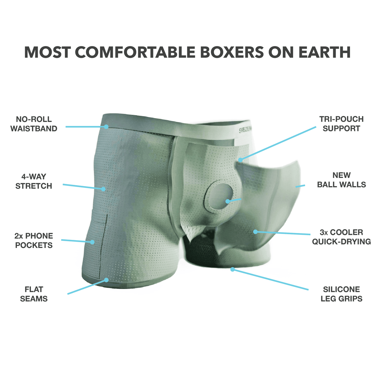 SVBZERO TRI-POUCH™ BOXERS | COOLING - A-1 Thread Vault