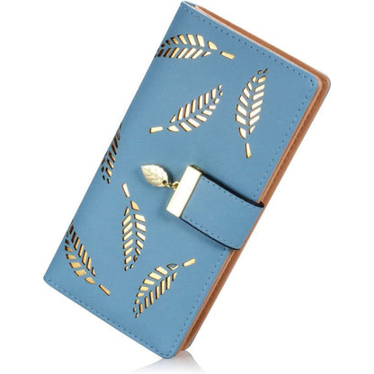 Sweet Cute Women's Long Leaf Bifold Wallet - A-1 Thread Vault