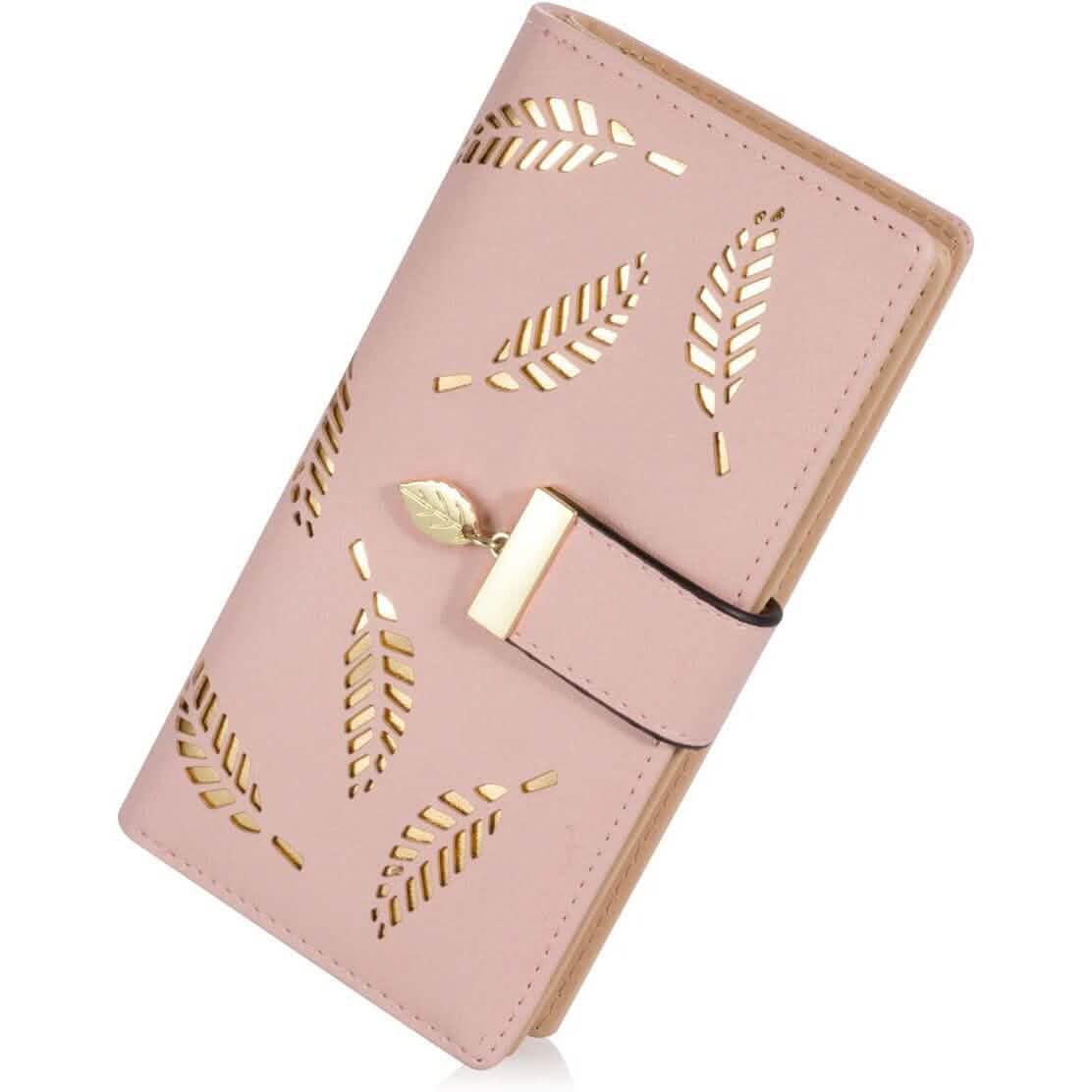 Sweet Cute Women's Long Leaf Bifold Wallet - A-1 Thread Vault