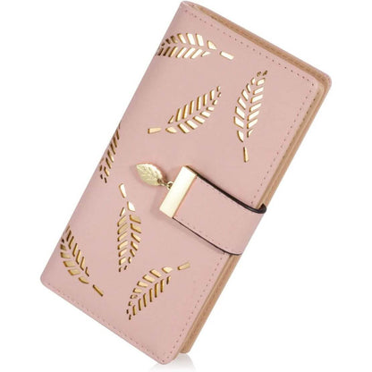 Sweet Cute Women's Long Leaf Bifold Wallet - A-1 Thread Vault