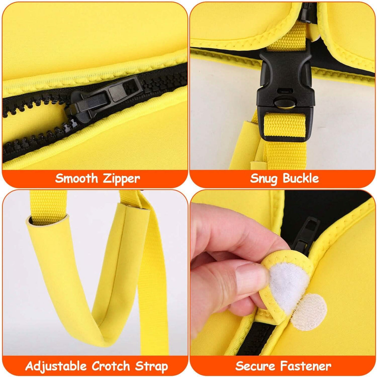 Swim Vest for Kids Float Jacket with Adjustable Crotch Strap - A-1 Thread Vault