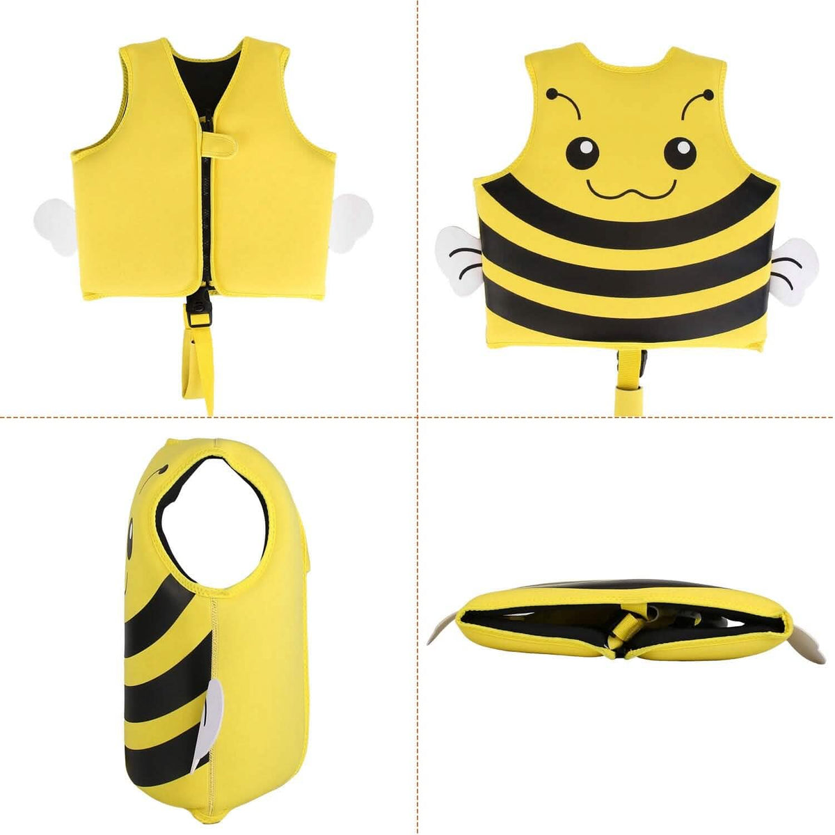 Swim Vest for Kids Float Jacket with Adjustable Crotch Strap - A-1 Thread Vault