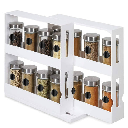 Swivel Cabinet Organizer Revolving Kitchen Rack Spice Organizer - A-1 Thread Vault
