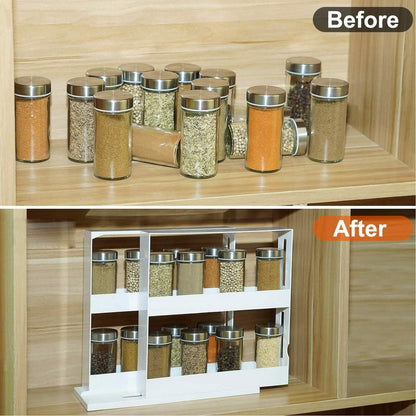 Swivel Cabinet Organizer Revolving Kitchen Rack Spice Organizer - A-1 Thread Vault