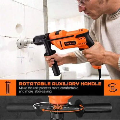 TACKLIFE 900W Corded Drill with 3000RPM Variable Speed PID05A - A-1 Thread Vault