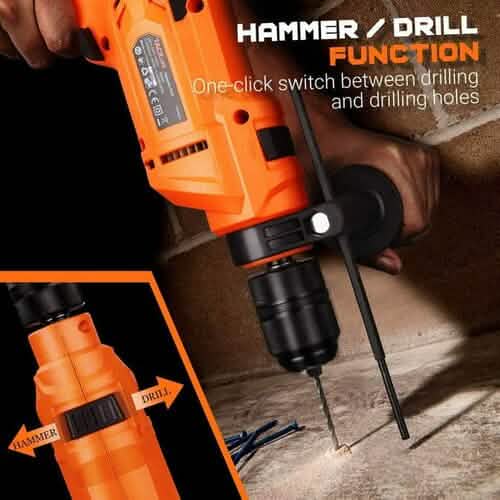 TACKLIFE 900W Corded Drill with 3000RPM Variable Speed PID05A - A-1 Thread Vault