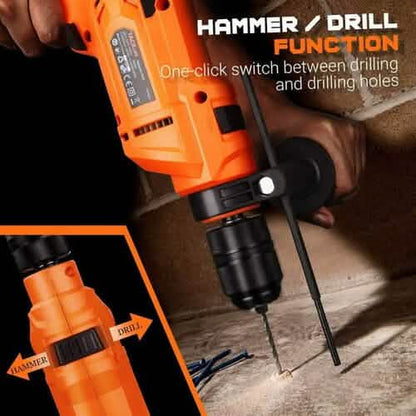 TACKLIFE 900W Corded Drill with 3000RPM Variable Speed PID05A - A-1 Thread Vault