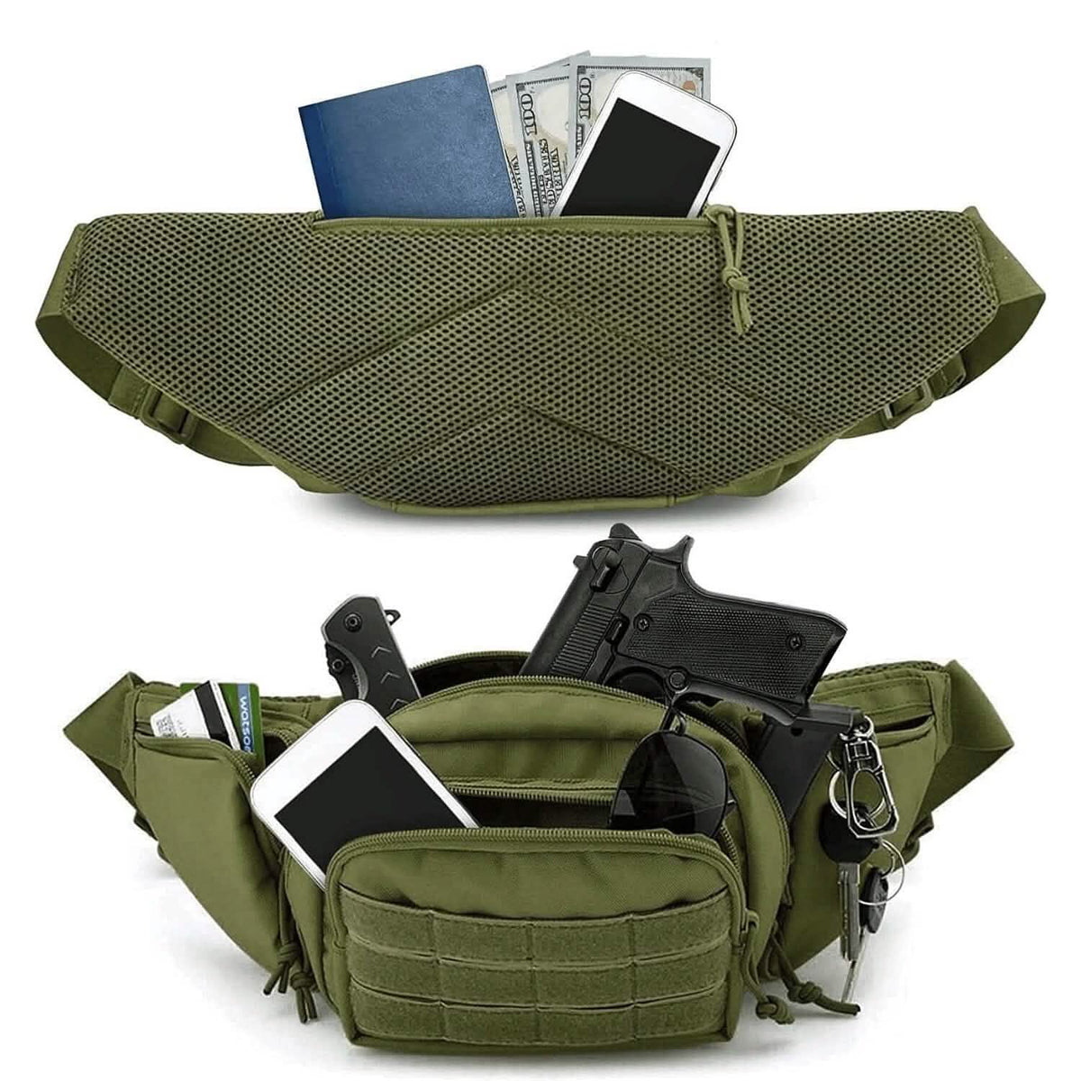 Tactical Fanny Pack Concealed Carry Bag for Men - A-1 Thread Vault