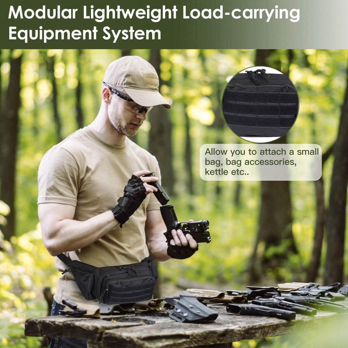 Tactical Fanny Pack Concealed Carry Bag for Men - A-1 Thread Vault