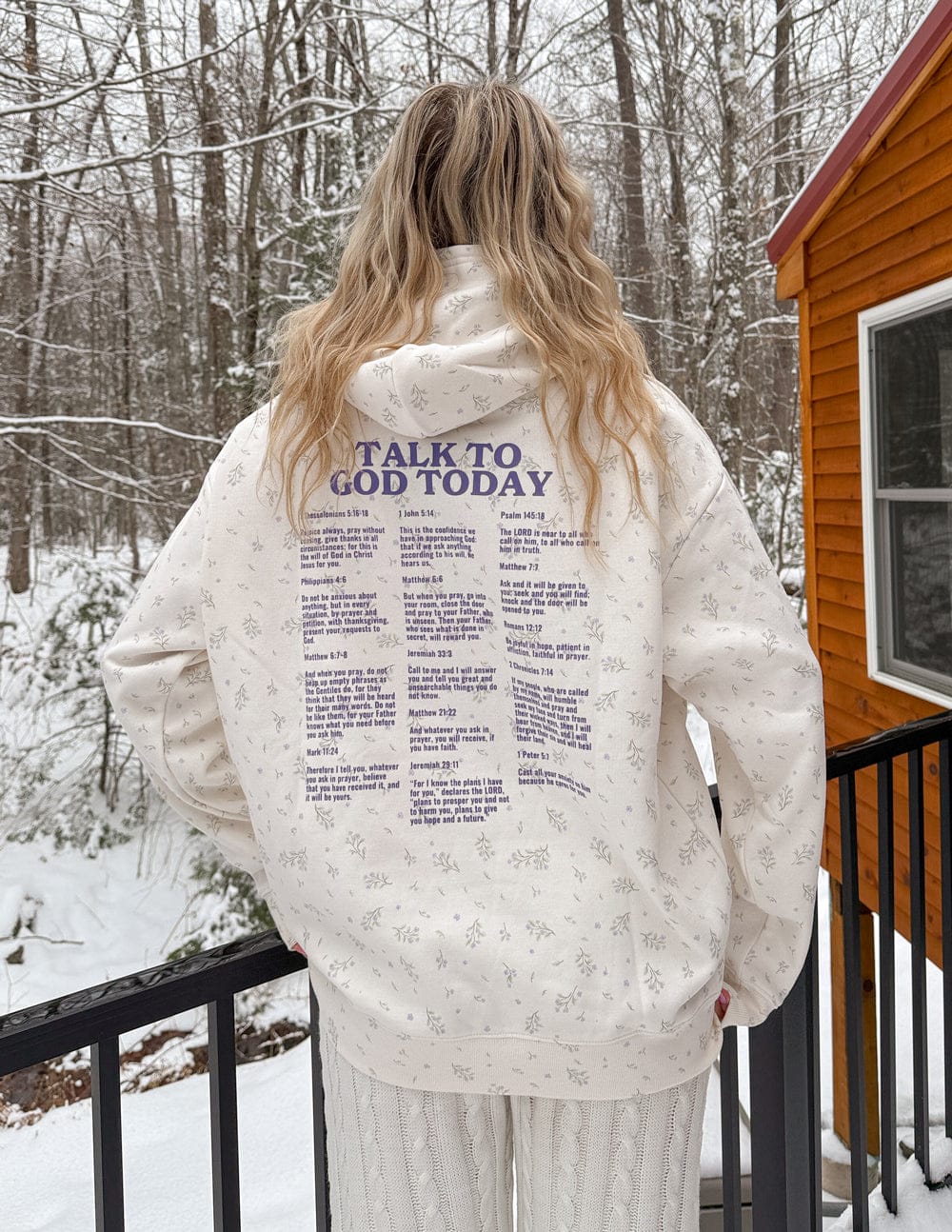 Talk to God Allover Wildflower Unisex Hoodie - A-1 Thread Vault
