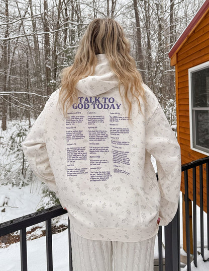 Talk to God Allover Wildflower Unisex Hoodie - A-1 Thread Vault