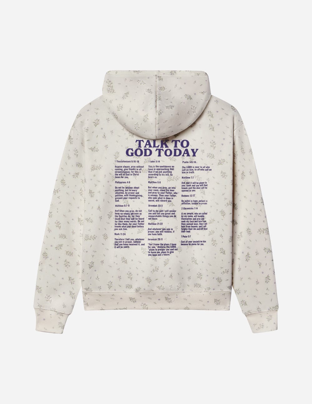 Talk to God Allover Wildflower Unisex Hoodie - A-1 Thread Vault