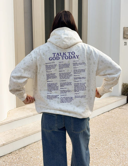 Talk to God Allover Wildflower Unisex Hoodie - A-1 Thread Vault