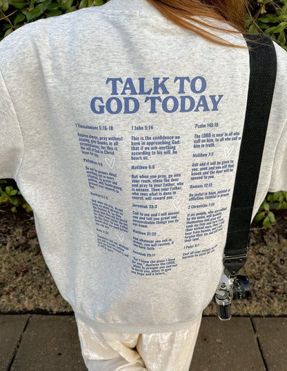 Talk to God Unisex Crewneck - A-1 Thread Vault