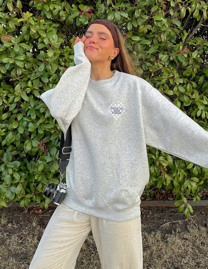 Talk to God Unisex Crewneck - A-1 Thread Vault