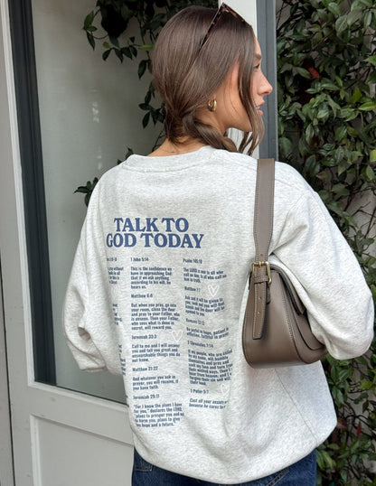 Talk to God Unisex Crewneck - A-1 Thread Vault