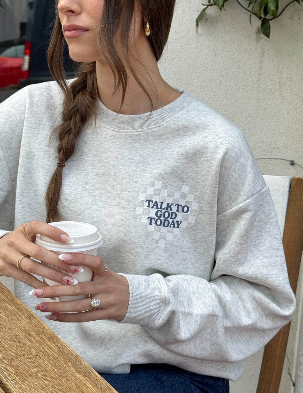 Talk to God Unisex Crewneck - A-1 Thread Vault