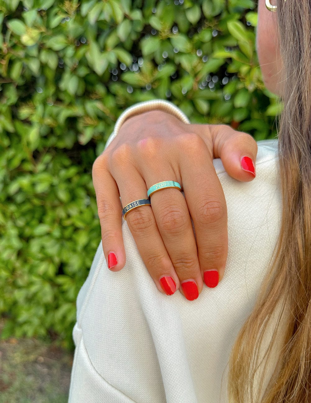 Teal Enamel Purpose Ring - A-1 Thread Vault