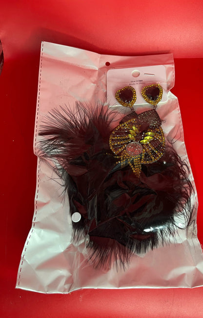 Teardrop Feather Earrings - A-1 Thread Vault