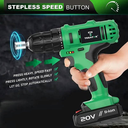 Tegatok 20V Cordless Drill Set - A-1 Thread Vault