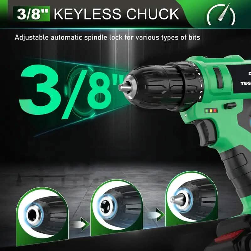 Tegatok 20V Cordless Drill Set - A-1 Thread Vault