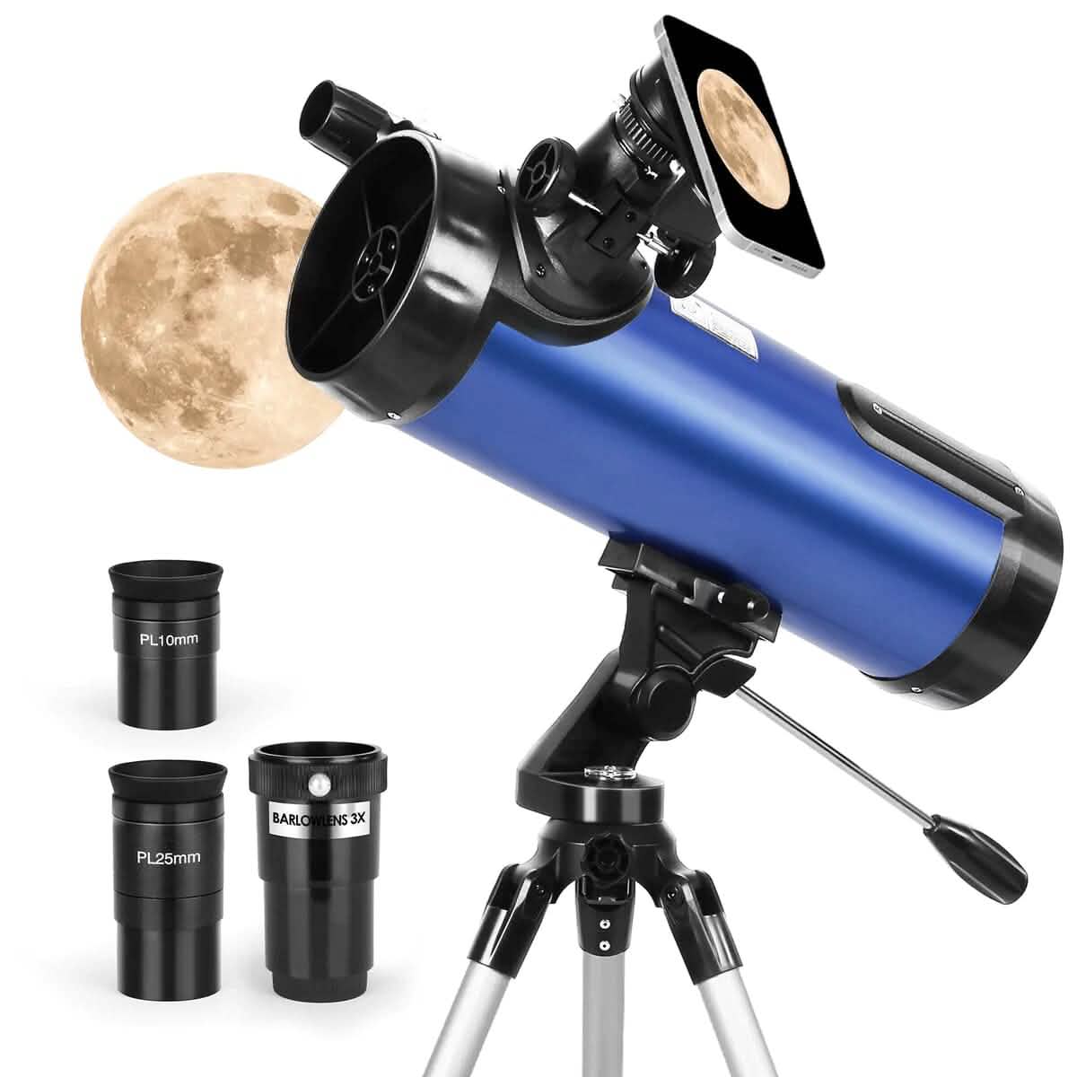 Telescope for Beginner 114mm Aperture 500mm AZ Mount Astronomical Reflector - A-1 Thread Vault