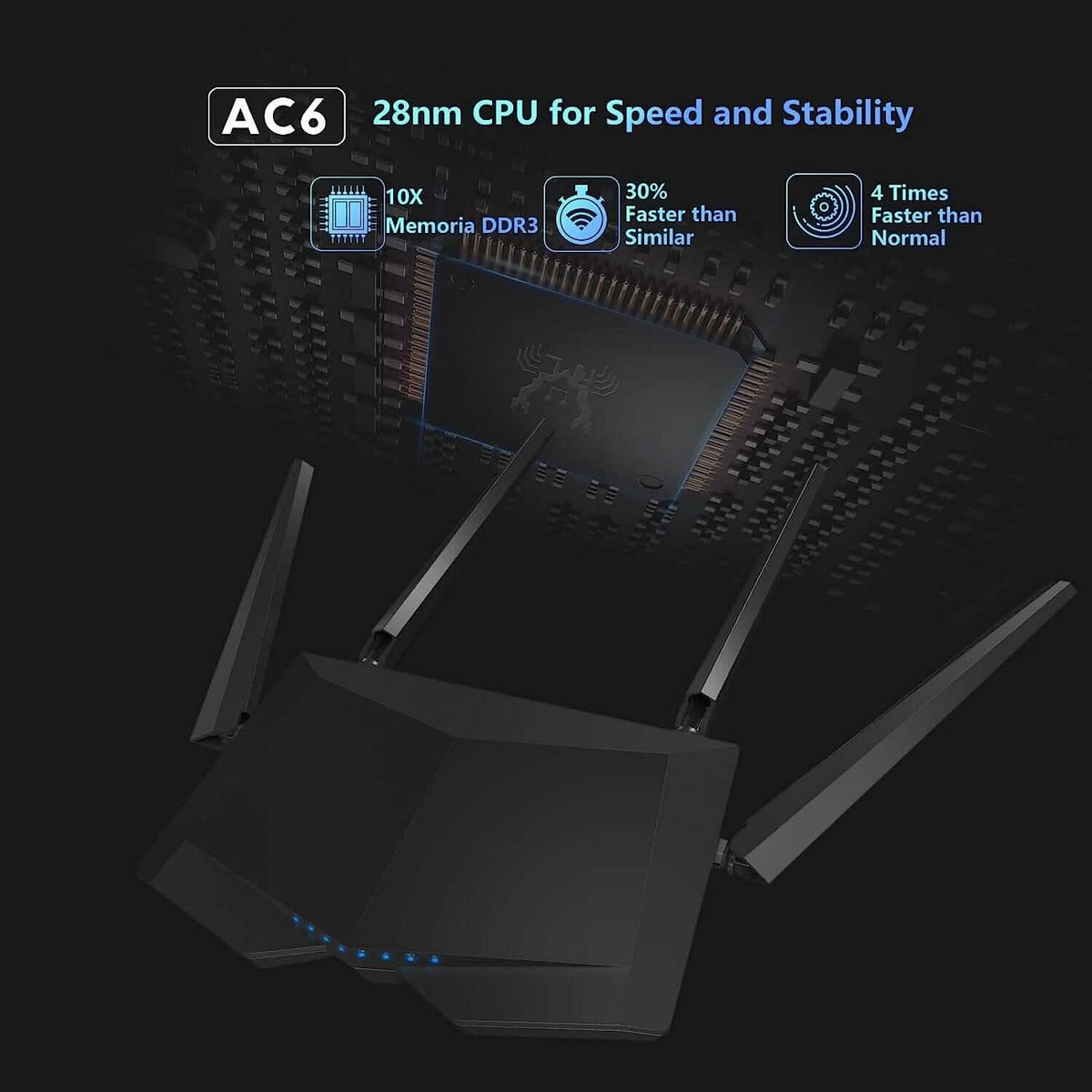 Tenda AC1200 Smart WiFi Router (Refurbished) - A-1 Thread Vault
