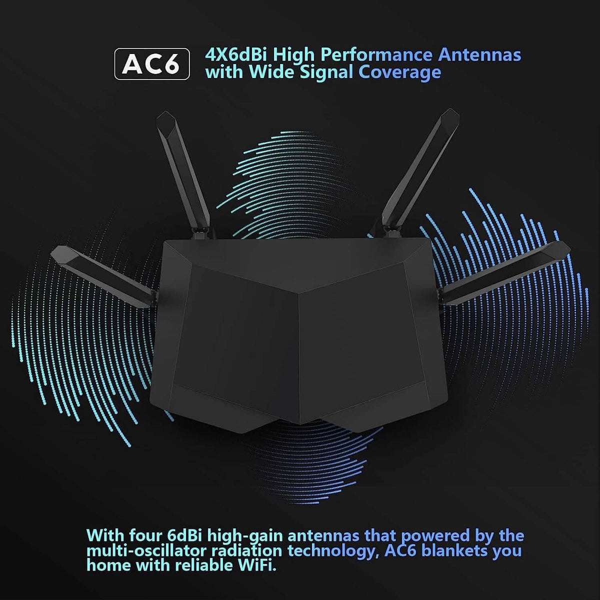 Tenda AC1200 Smart WiFi Router (Refurbished) - A-1 Thread Vault