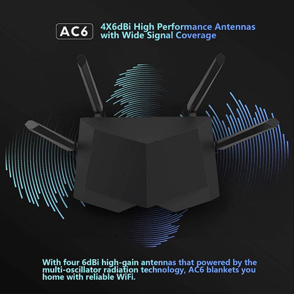 Tenda AC1200 Smart WiFi Router (Refurbished) - A-1 Thread Vault