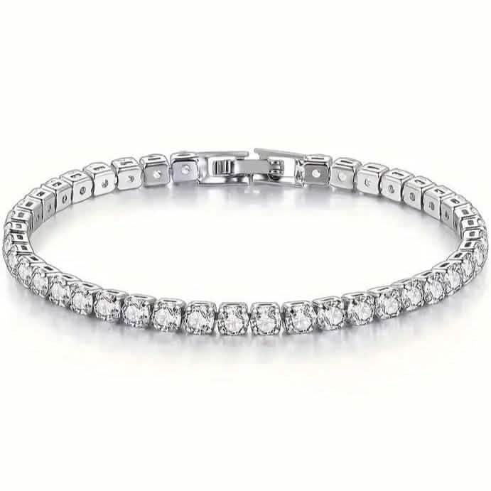 Tennis Single Row Synthetic Zircon Bracelet - A-1 Thread Vault