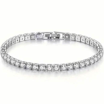 Tennis Single Row Synthetic Zircon Bracelet - A-1 Thread Vault