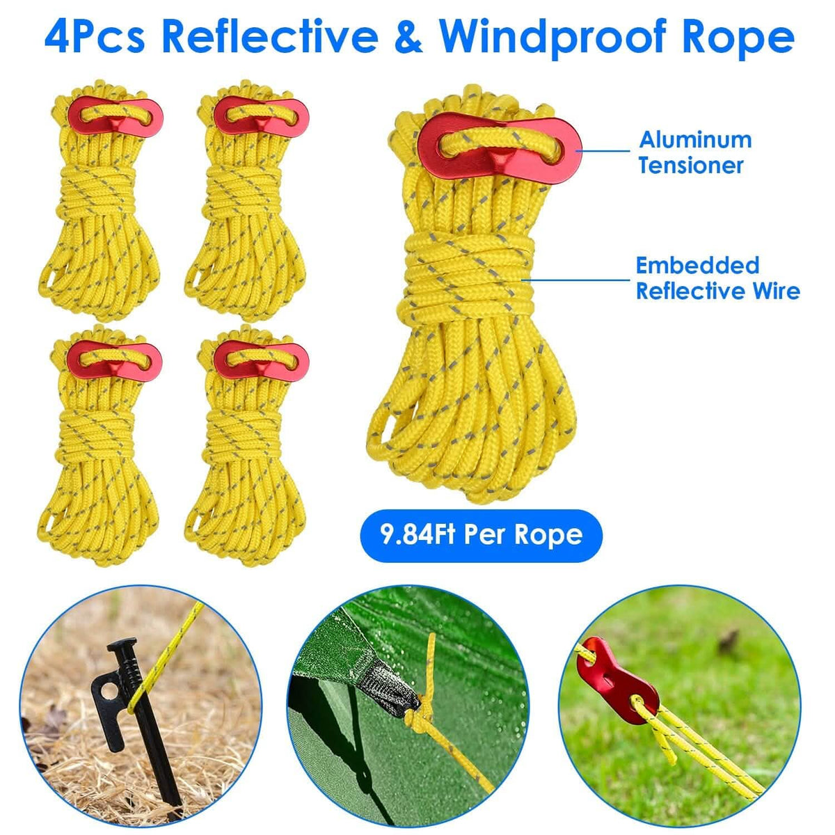 Tent Stakes Camping Hammer Set - A-1 Thread Vault