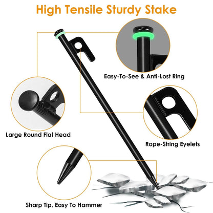 Tent Stakes Camping Hammer Set - A-1 Thread Vault