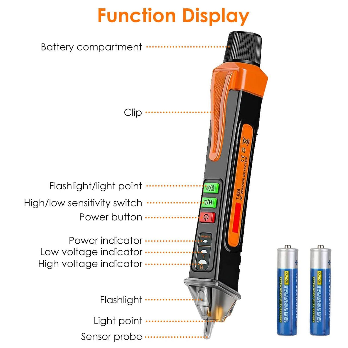 Test Pen Circuit Detector Tester Dual Range 12V/48V-1000V Breakpoint Finder - A-1 Thread Vault