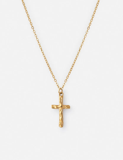 Textured Cross Necklace - A-1 Thread Vault