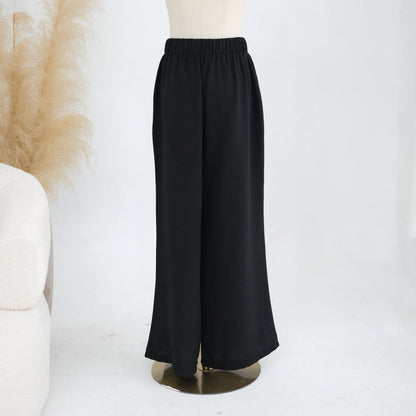 Textured Longline Top & Wide-Leg Trouser Set(MS455) - A-1 Thread Vault