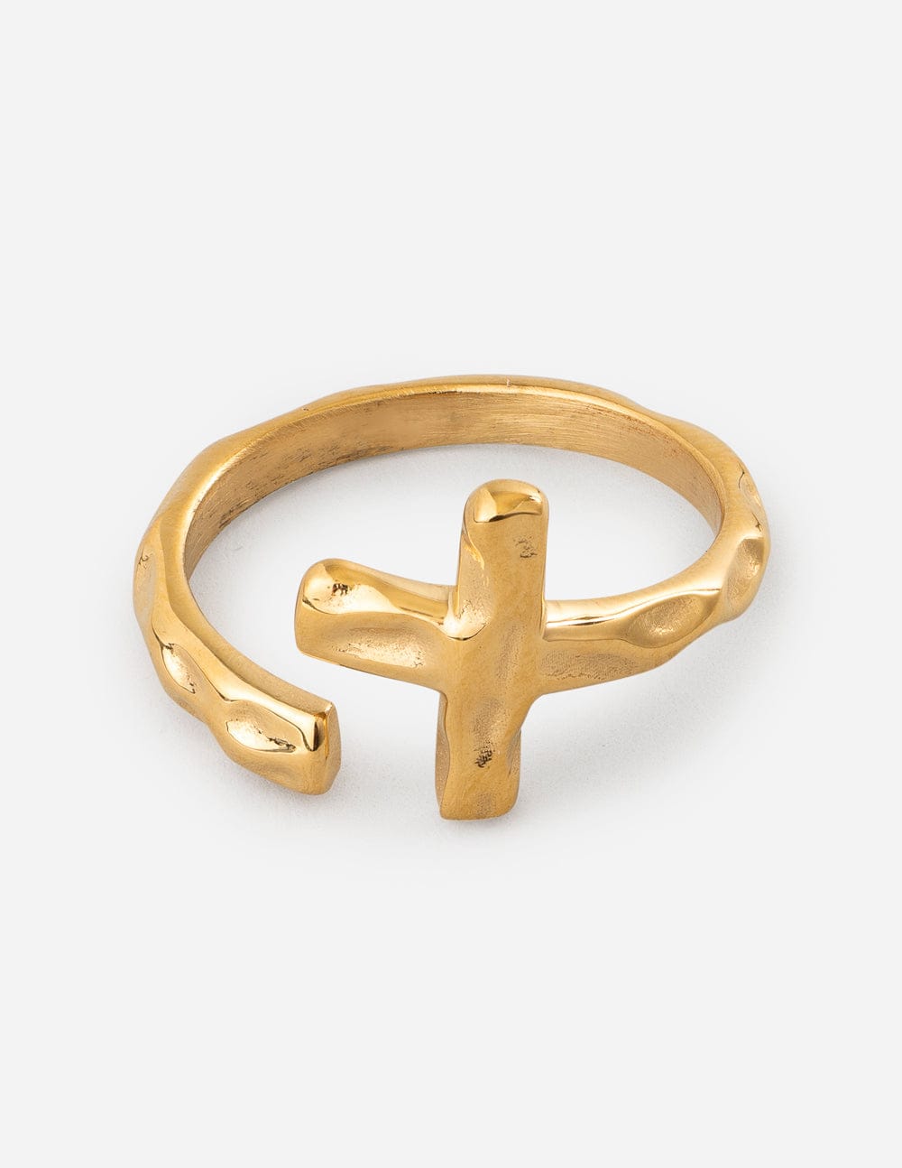 Textured Wrapped Cross Ring - A-1 Thread Vault