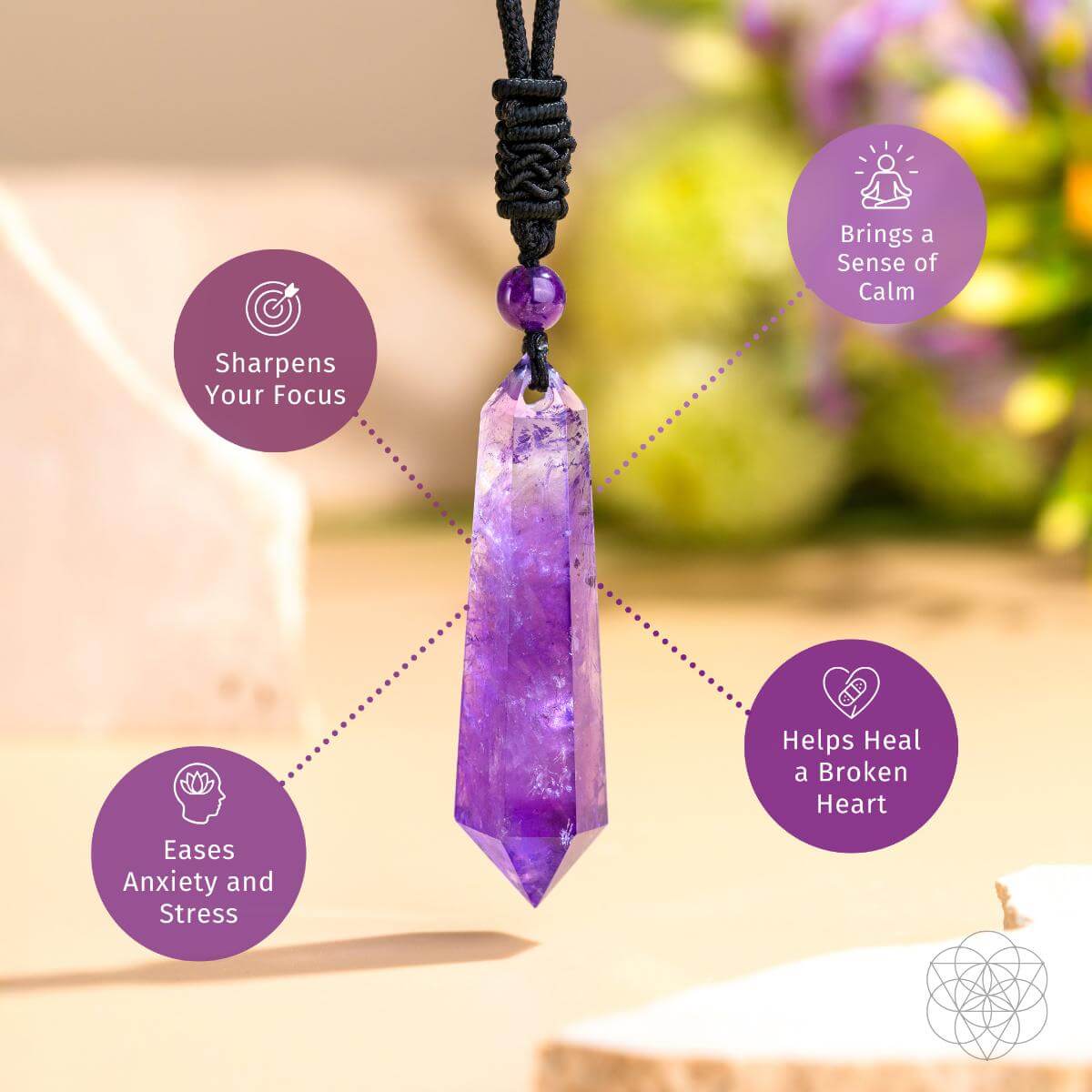 The Amethyst Talisman of Daily Calm - A-1 Thread Vault