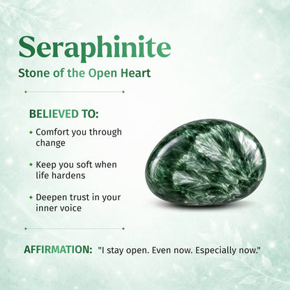 The Angel By My Side - Rare Seraphinite Pendant - A-1 Thread Vault
