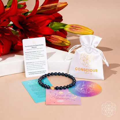 The Arfvedsonite Deep Healing Bracelet | 6mm - A-1 Thread Vault