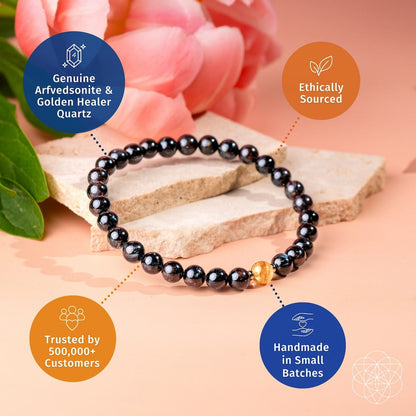 The Arfvedsonite Deep Healing Bracelet | 6mm - A-1 Thread Vault