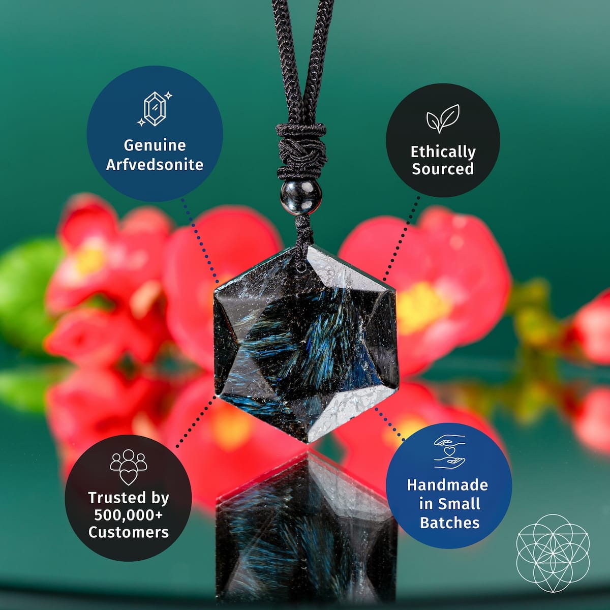 The Arfvedsonite Deep Healing Pendant - A-1 Thread Vault