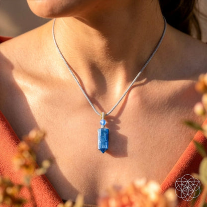 The Aura Shield - Rare Kyanite Pendant - A-1 Thread Vault