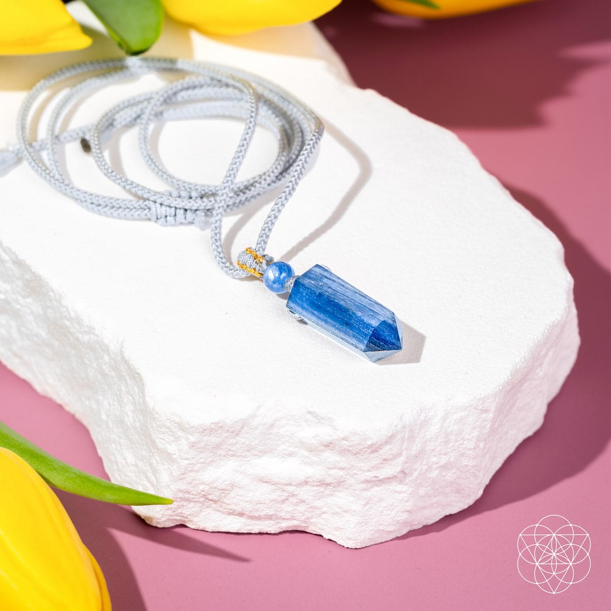 The Aura Shield - Rare Kyanite Pendant - A-1 Thread Vault